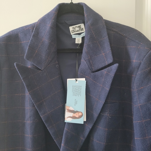 Women Wool Blazer size XXL NWT - Picture 2 of 4